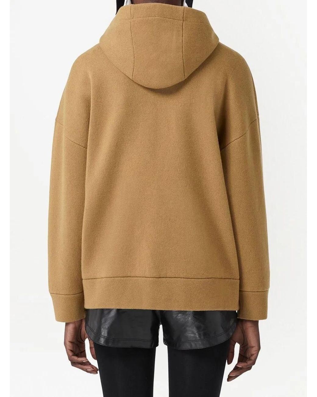 Burberry Natural Embroidered Oak Leaf Crest Hoodie