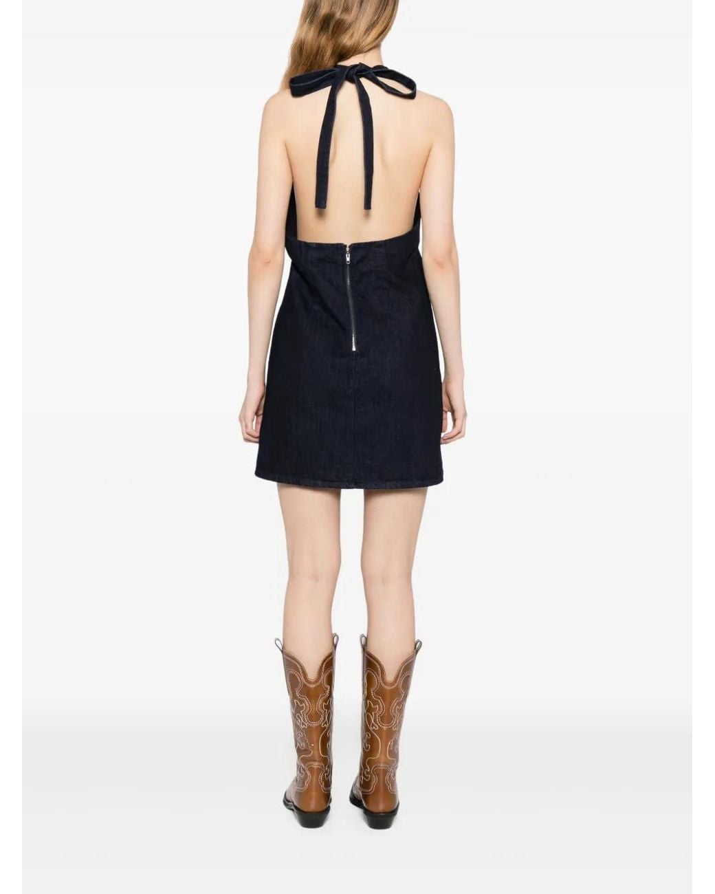 Free People Black Robe Courte Trevi En Jean