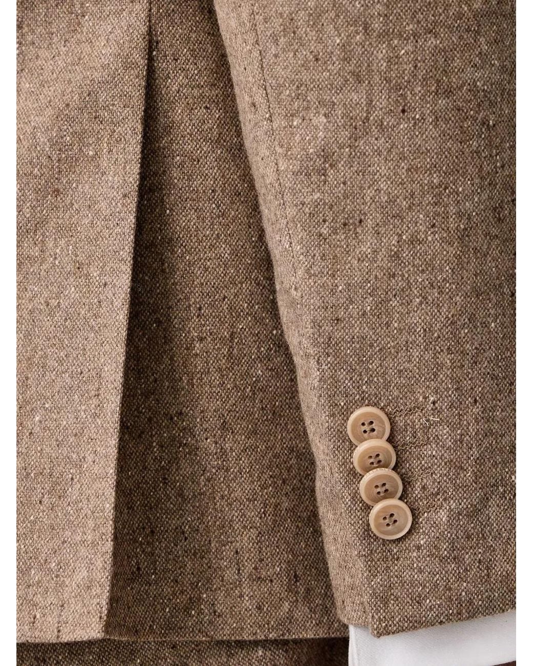 Karl Lagerfeld Natural Notched-Lapels Single-Breasted Blazer for men