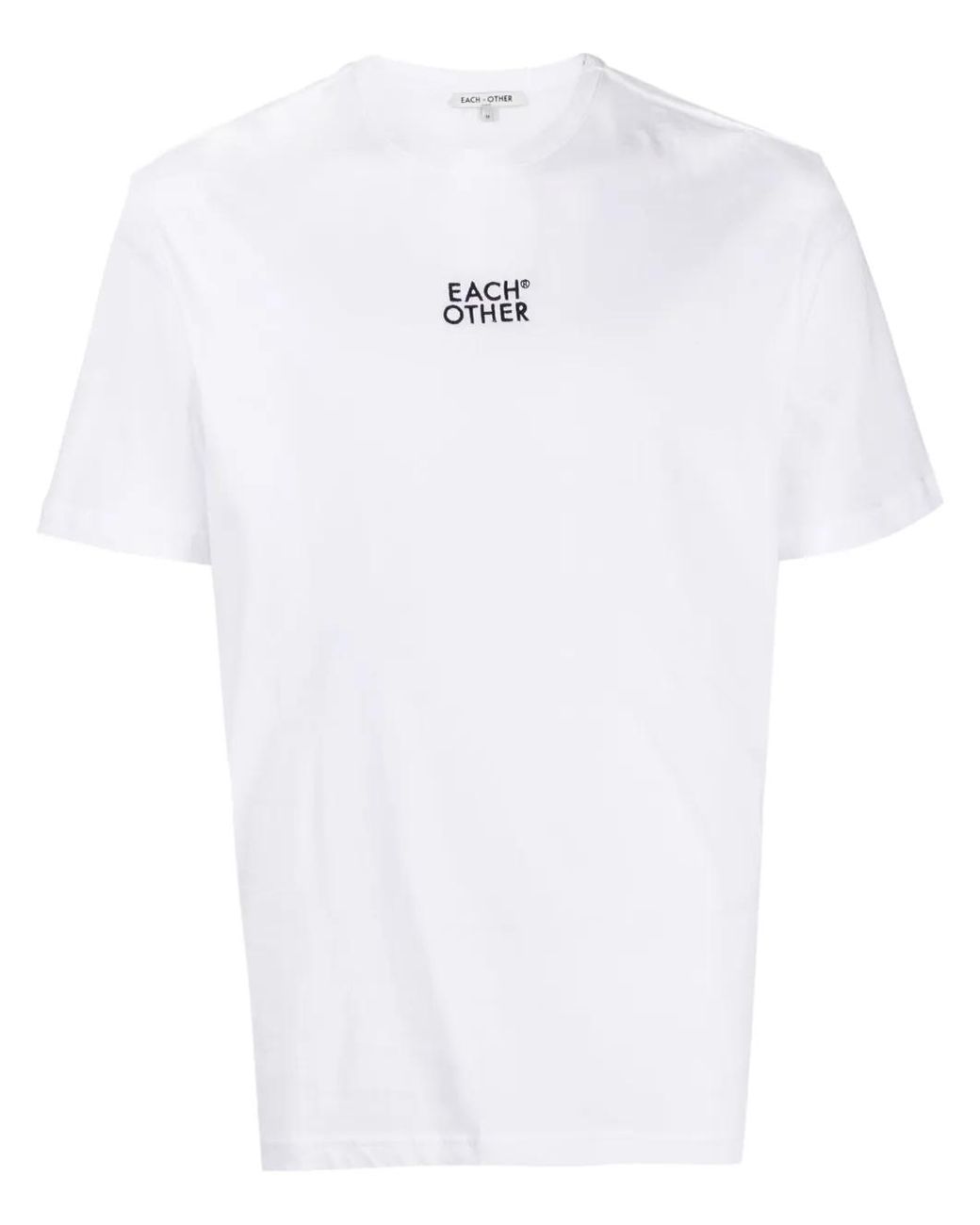 Each x Other White Logo-Embroidered Cotton T-Shirt for men