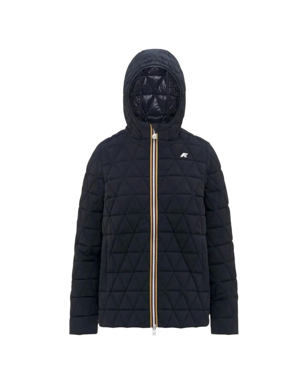 K-Way Blue Veste Madlaine À Matelassage Losanges