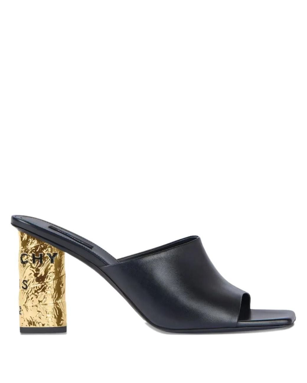 Givenchy Black Tape Mules Mit Absatz