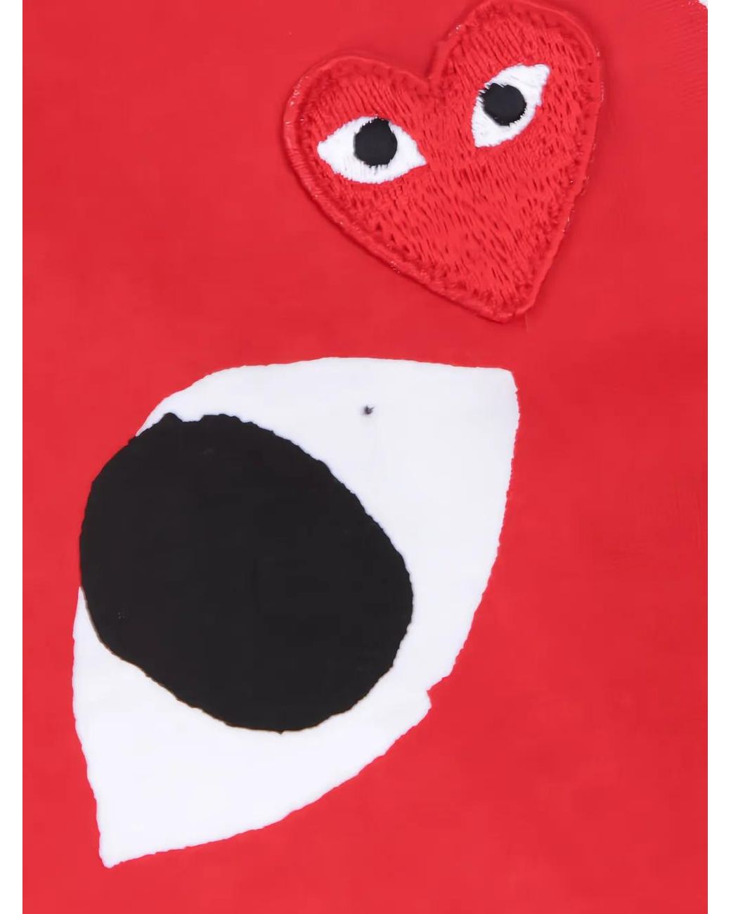 COMME DES GARÇONS PLAY White Heart-Eyes T-Shirt