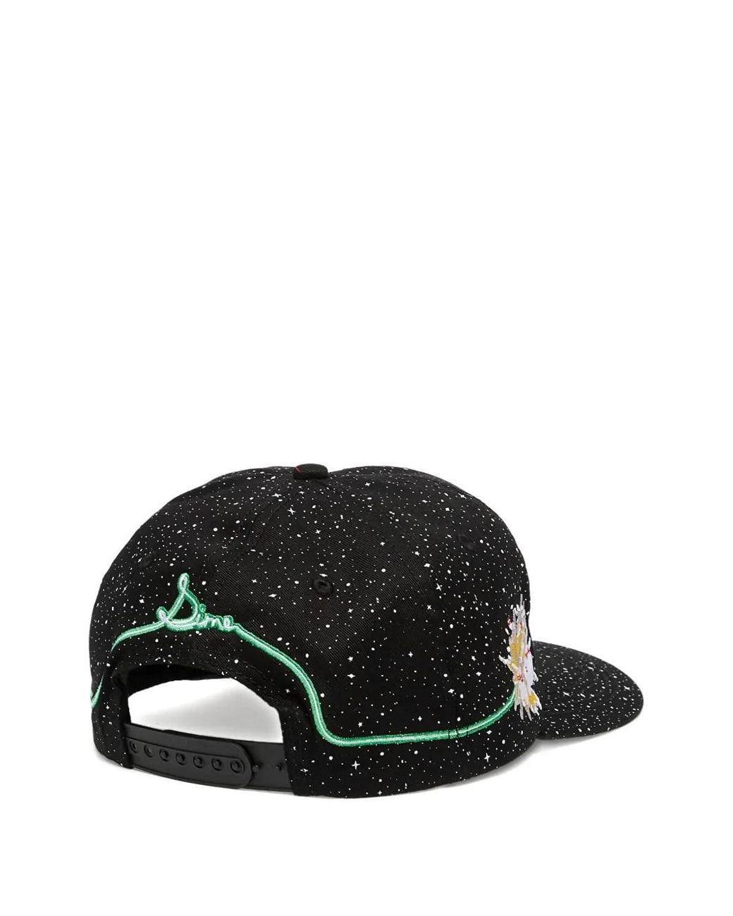 Dime Black Space-Print Logo Cap