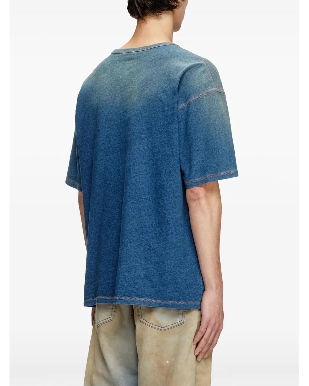 DIESEL Blue T-Shirts for men