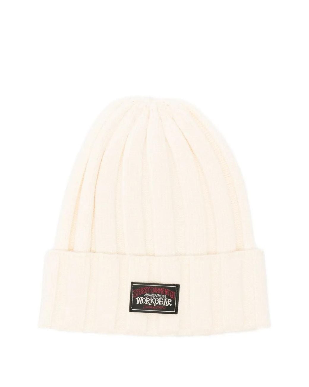 Stussy Gerippte Beanie Mit Logo-Patch in Natural für Herren