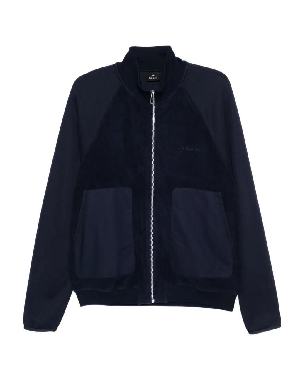 Paul Smith Logo-Embroidered Jacket in Blue for Men | Lyst UK