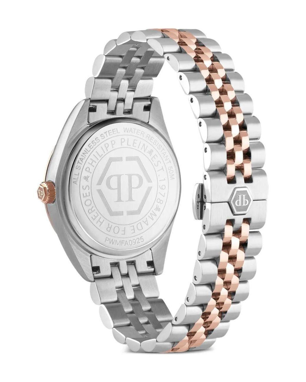 Philipp Plein White Date Superlative 41Mm for men