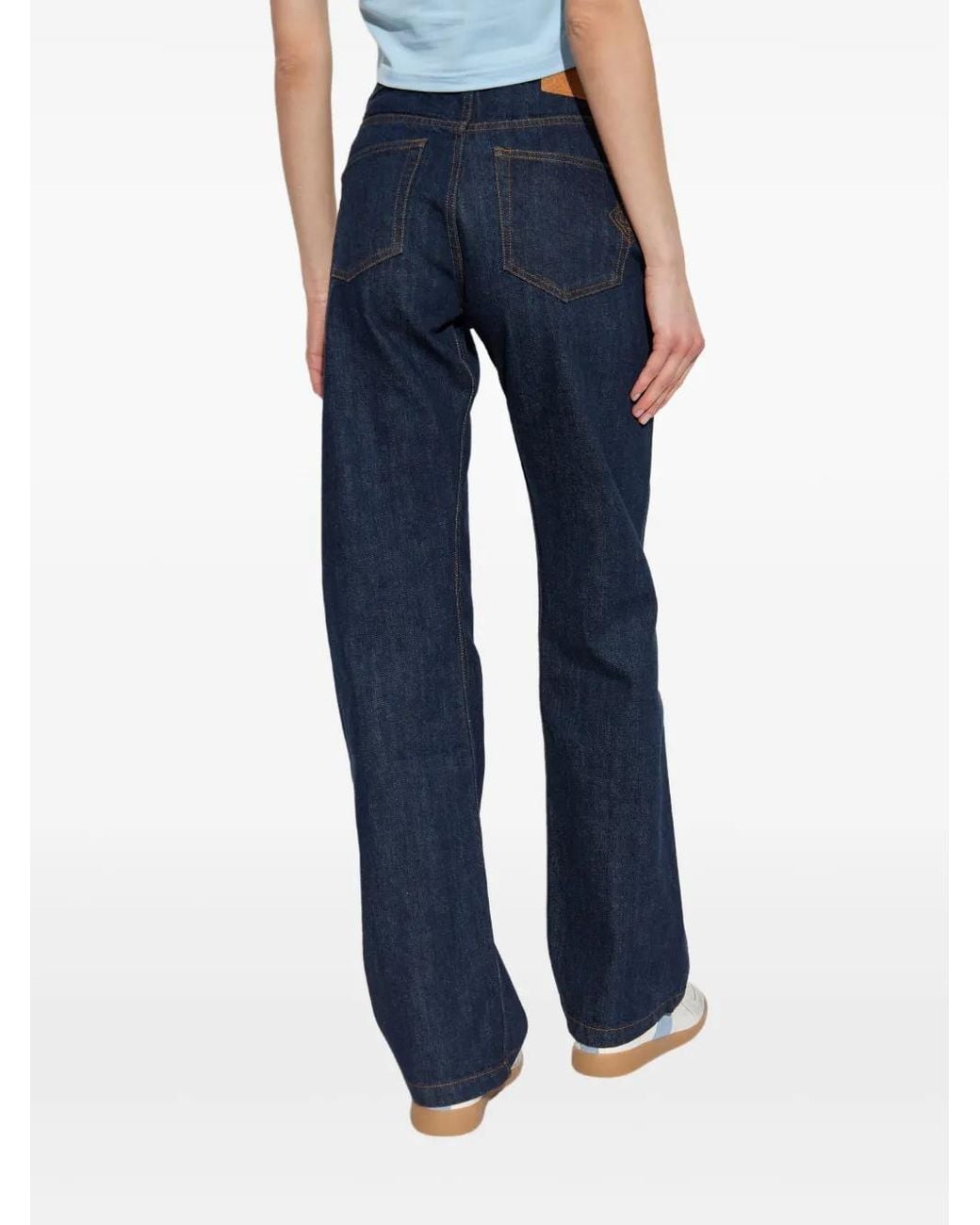 Casablanca Blue Jeans With Logo