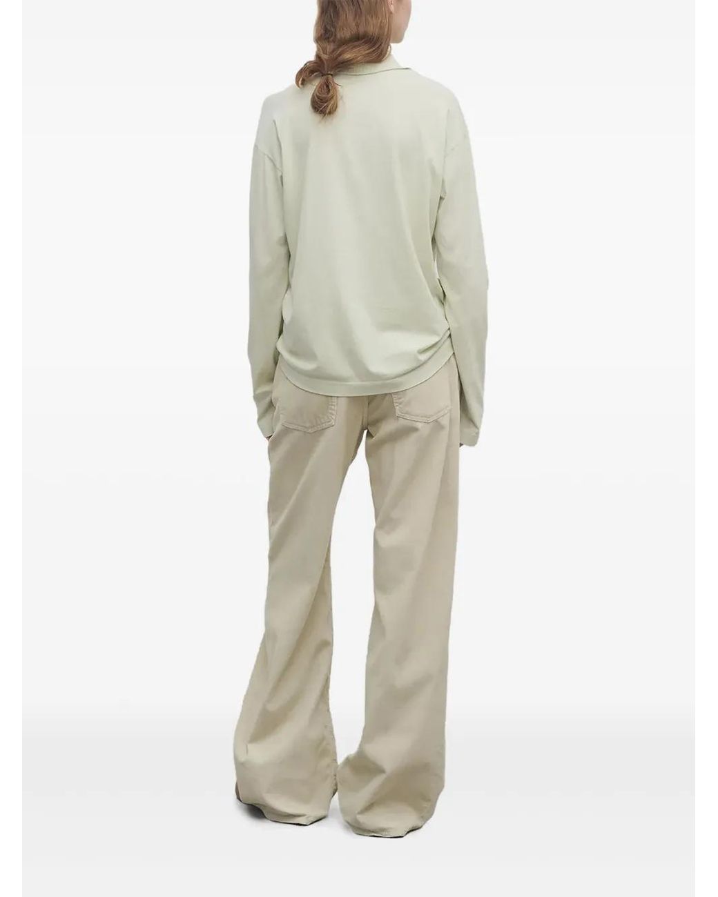 The Row Natural Eglitta Pant In Cotton