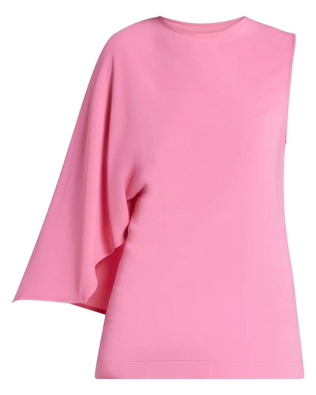 Stella McCartney Pink One-Shoulder Top