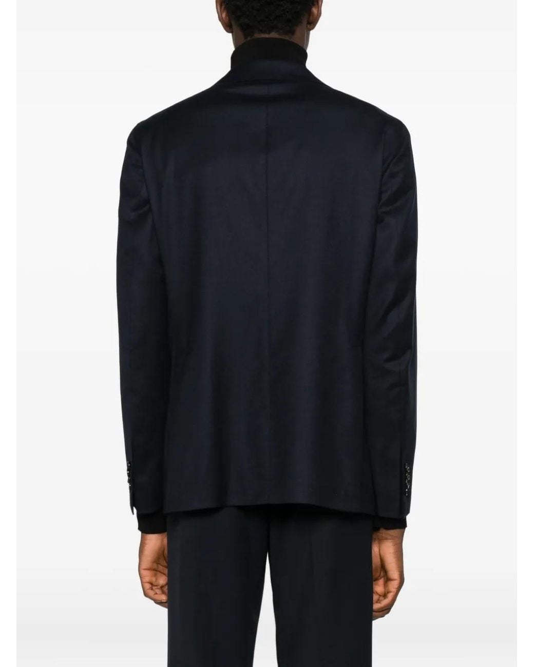 Tagliatore Black Single-Breasted Jacket for men