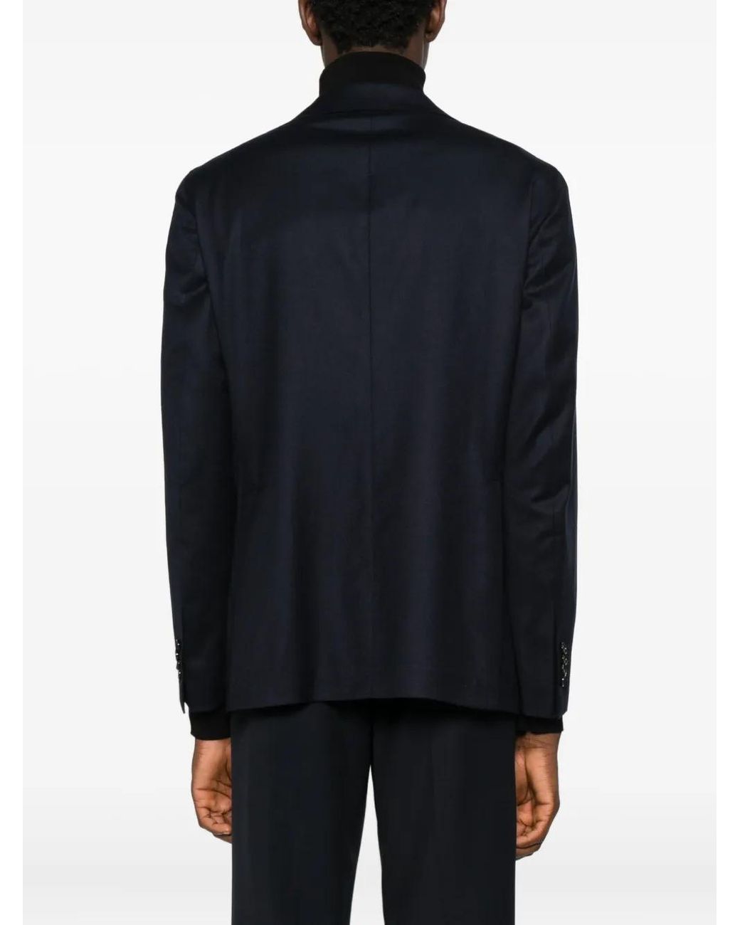 Tagliatore Black Single-Breasted Jacket for men