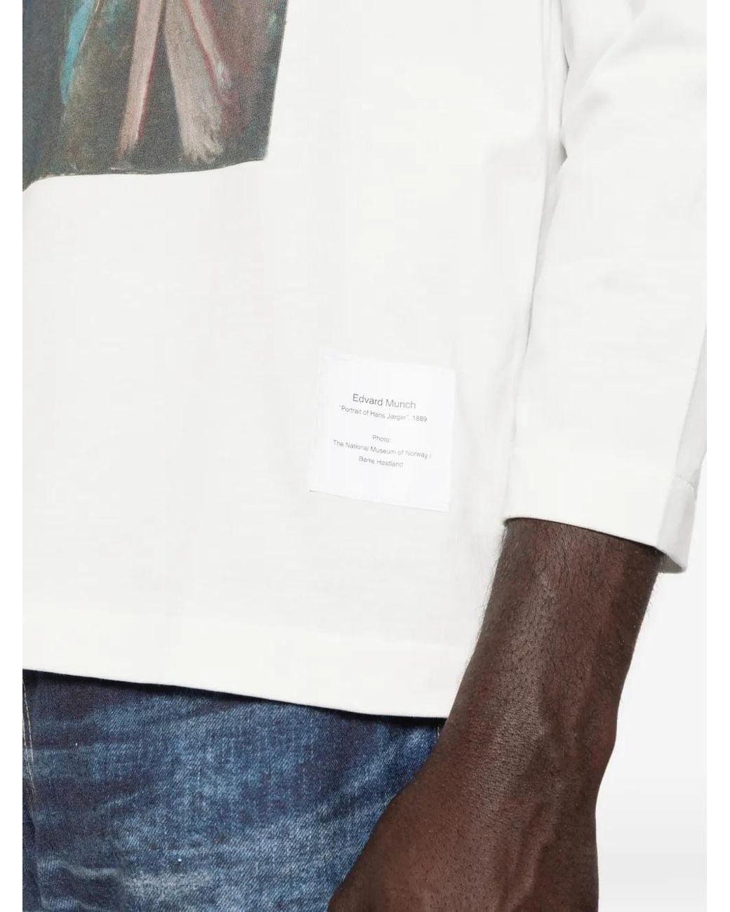 Junya Watanabe White Long-Sleeves T-Shirt for men