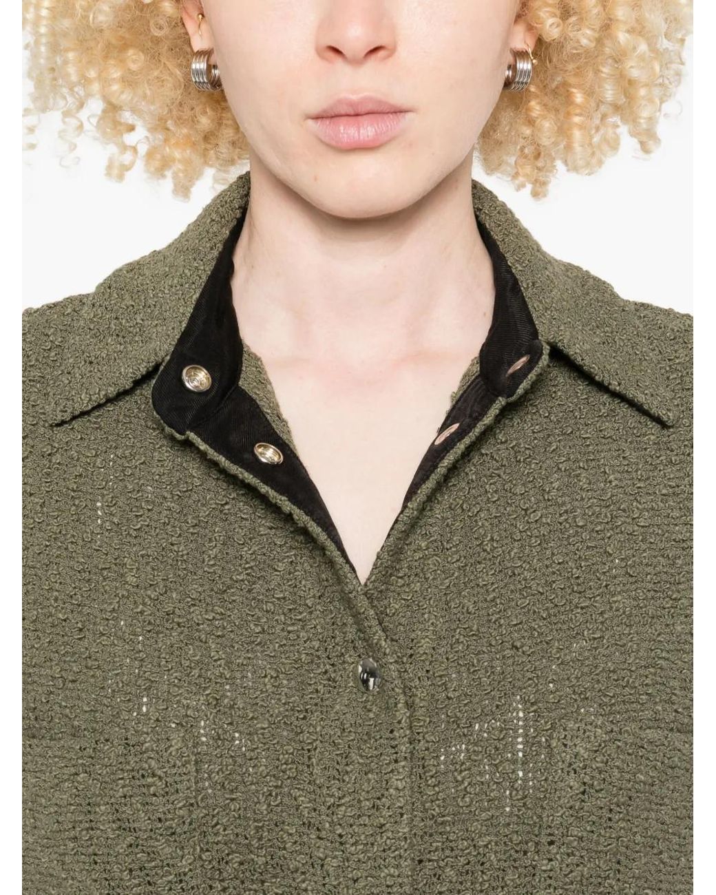 IRO Green Pabli Cotton Jacket