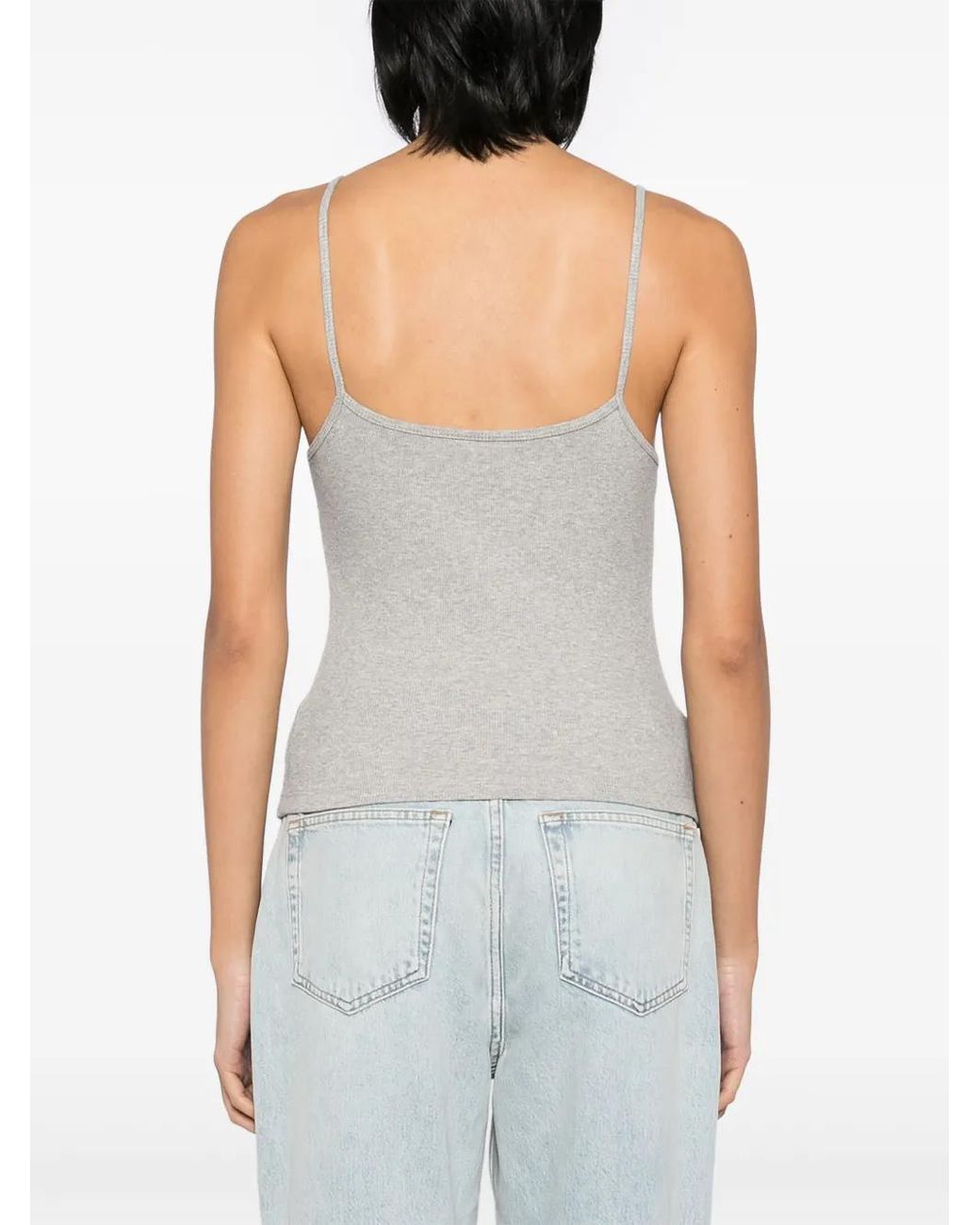 Reformation Gray Avi Tank Top