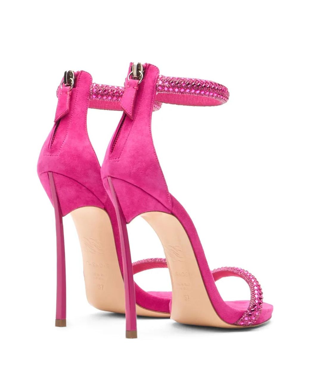 Casadei Pink 120Mm Blade Stratosphere Sandals