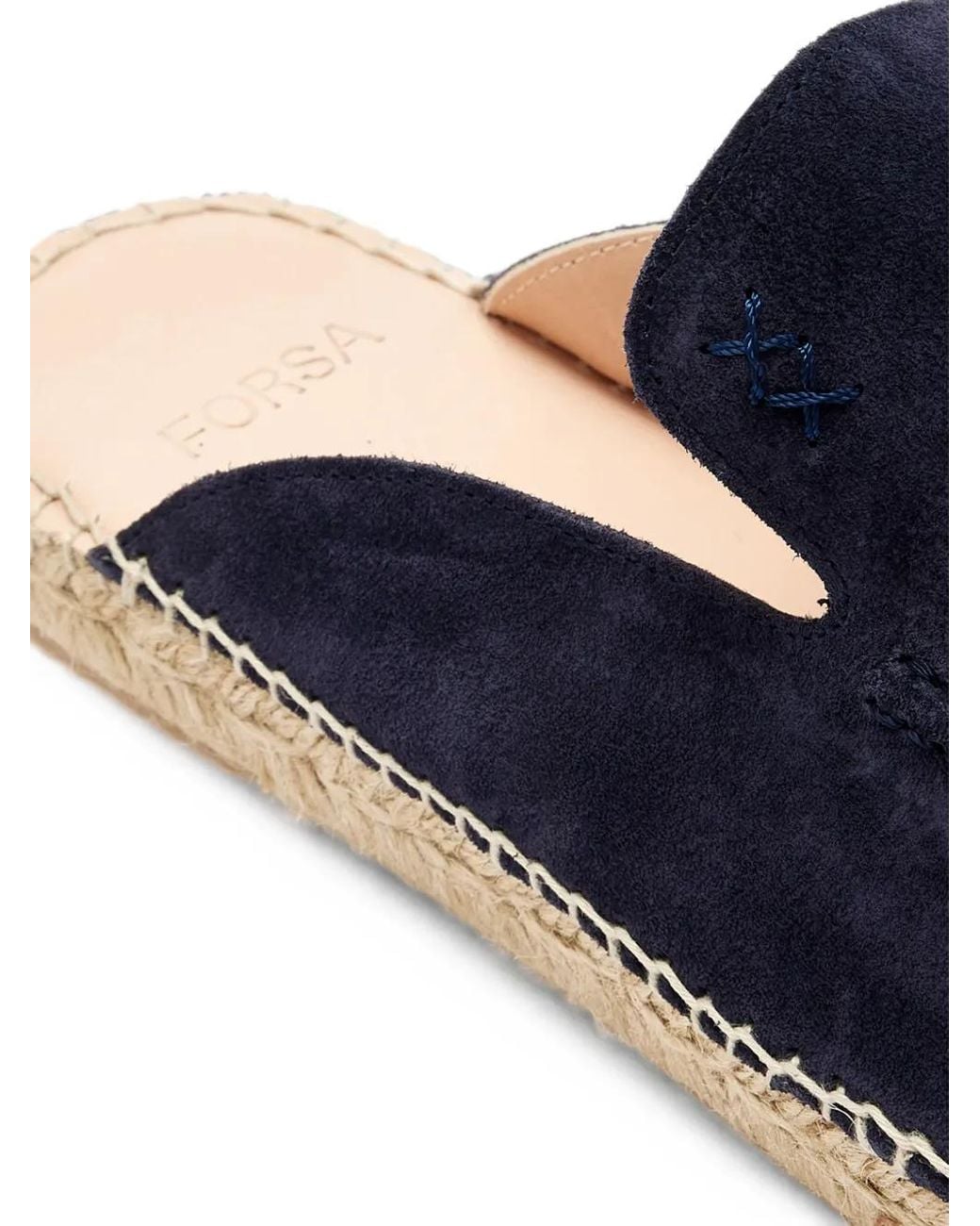 Forsa Blue Emmanuel Suede Espadrilles for men