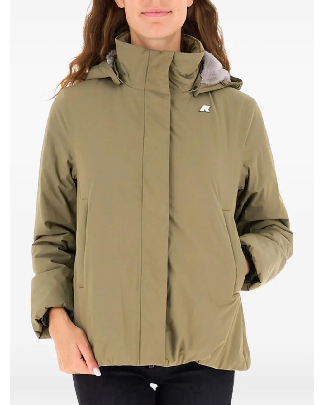 K-Way Green Marlette Twill Jacket