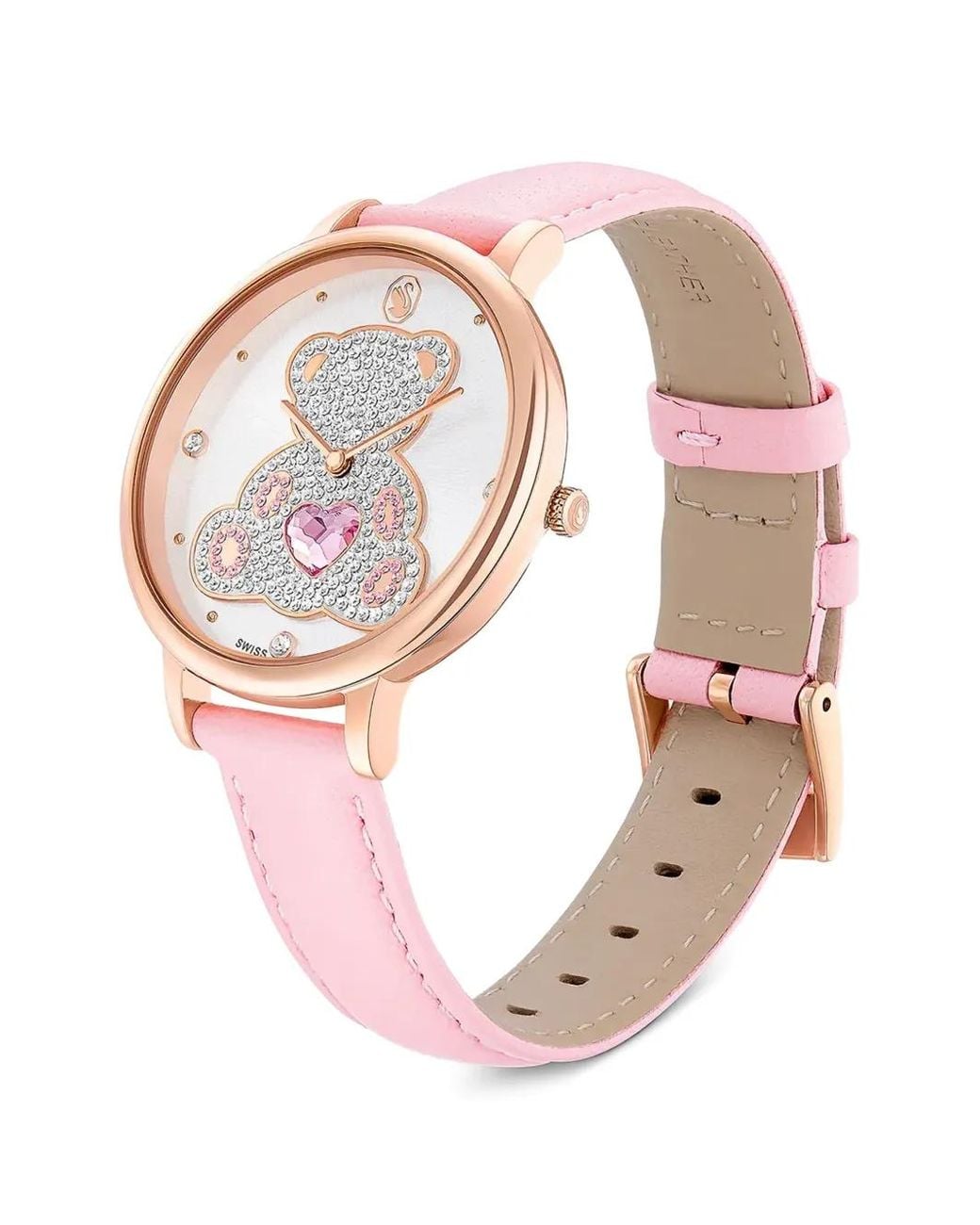 Swarovski Pink Teddy Crystal 35Mm Watch
