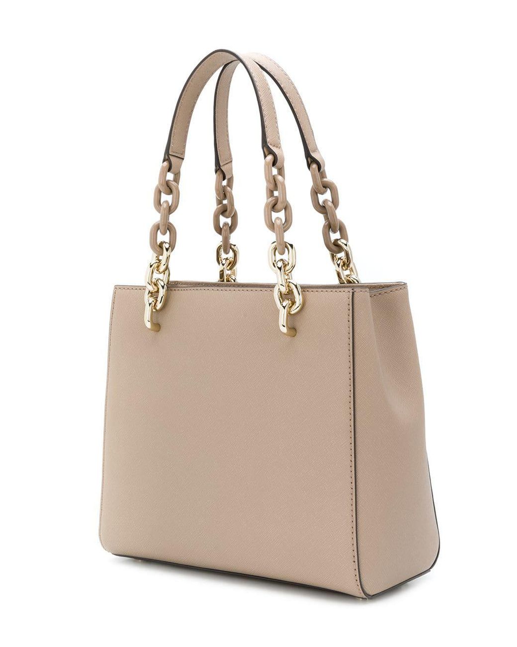 MICHAEL Michael Kors Chunky Chain Strap Bag in Natural | Lyst