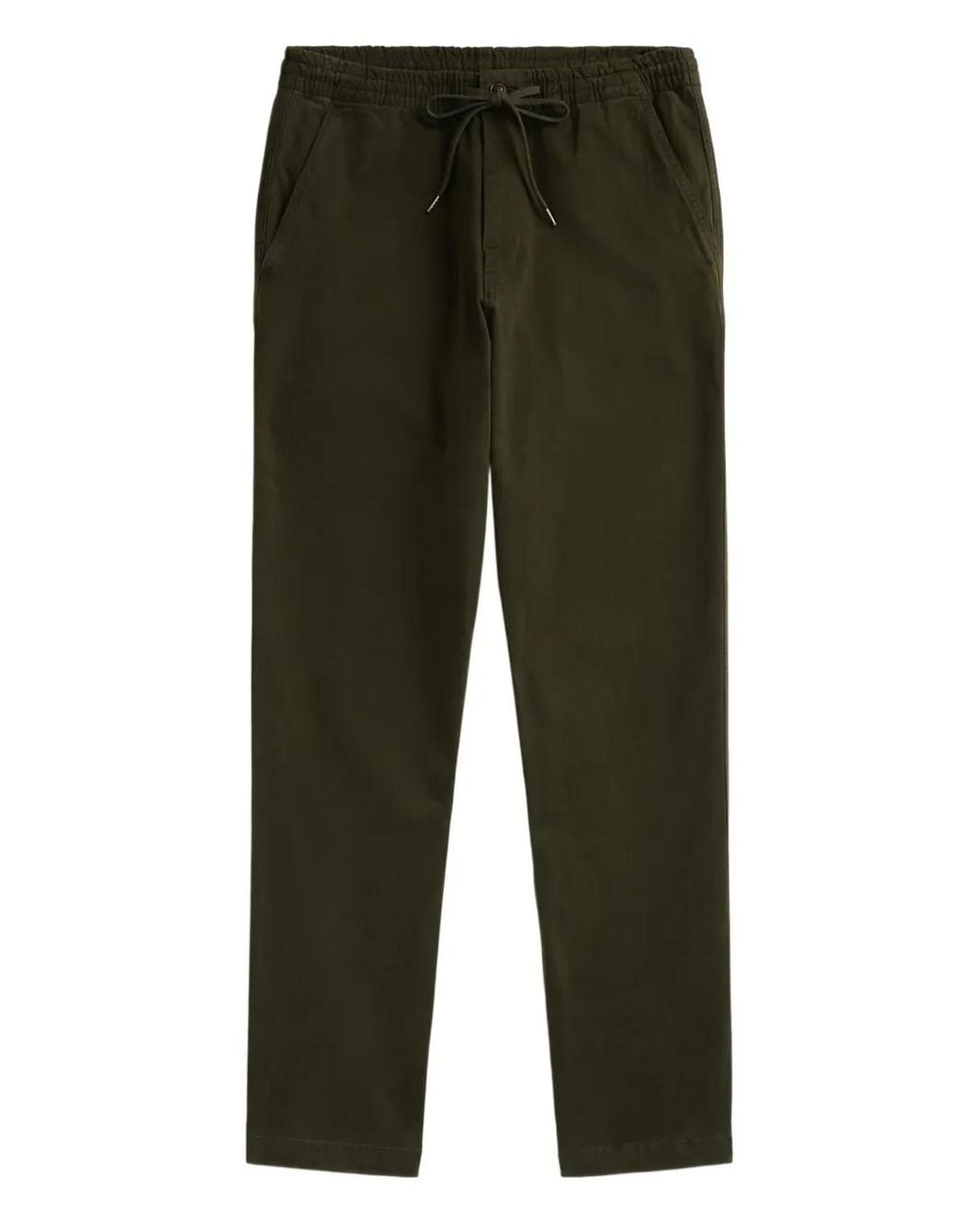 Polo Ralph Lauren Green Elasticated-Drawstring Trousers for men