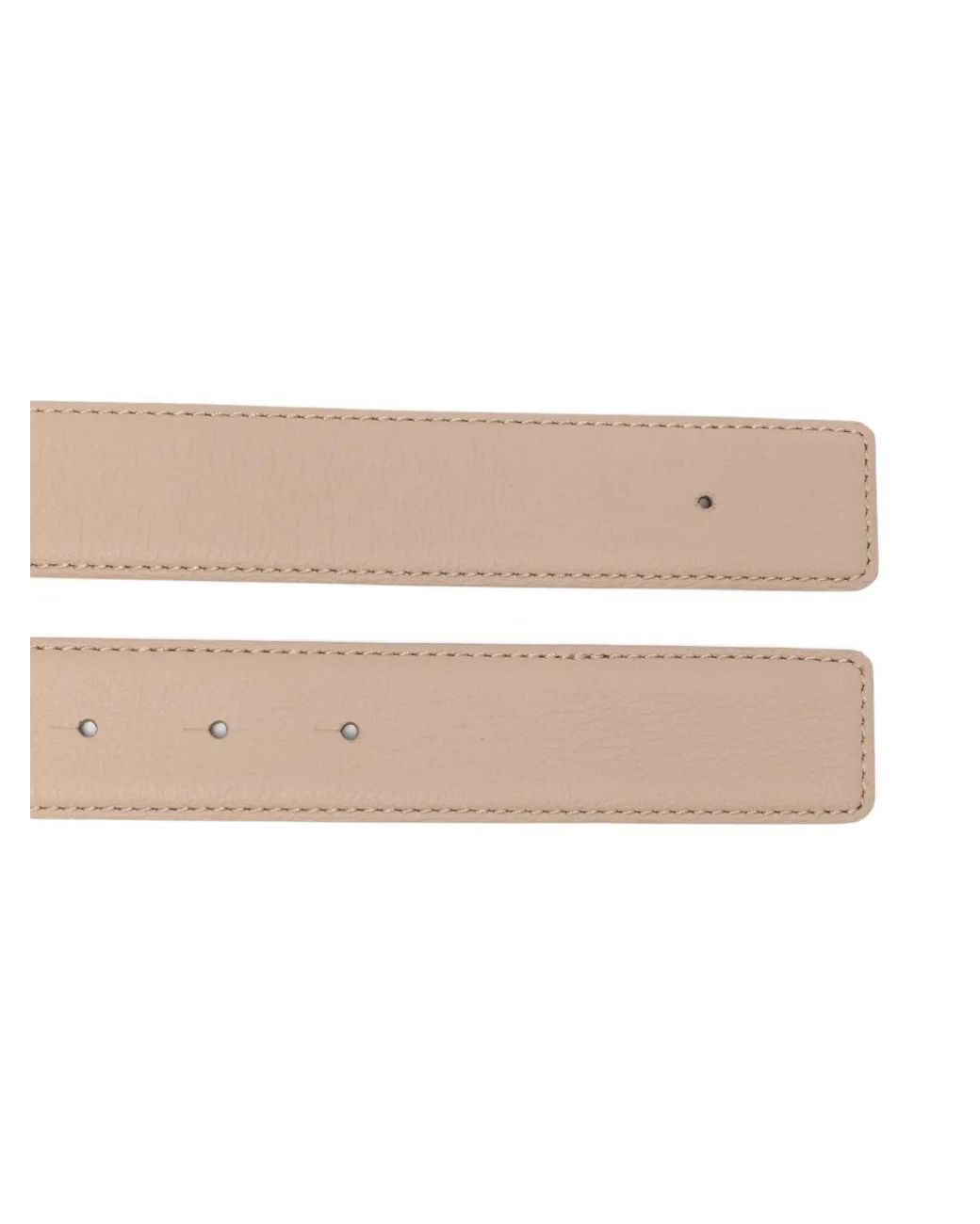 Santoni Brown Leather Belt