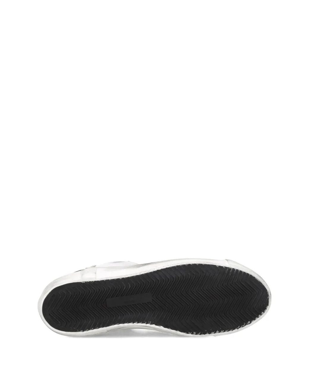 Philippe Model White Worn-Look Low-Top Sneakers for men
