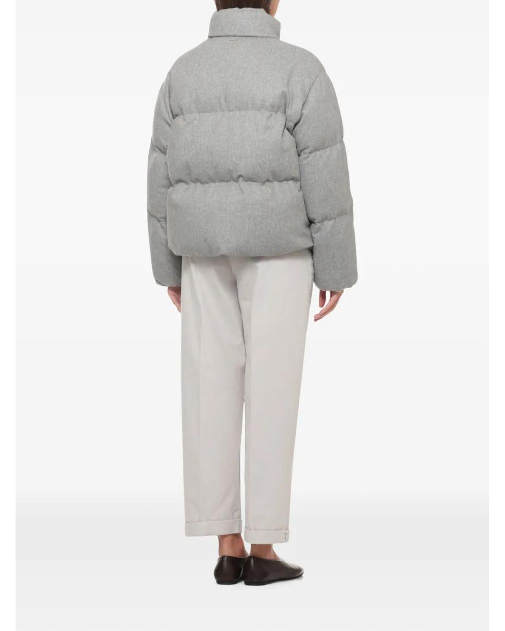 Panicale Gray Quilted Padded Jacket