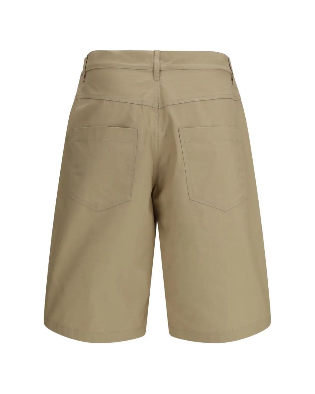 Moschino Natural Logo-Patch Shorts for men