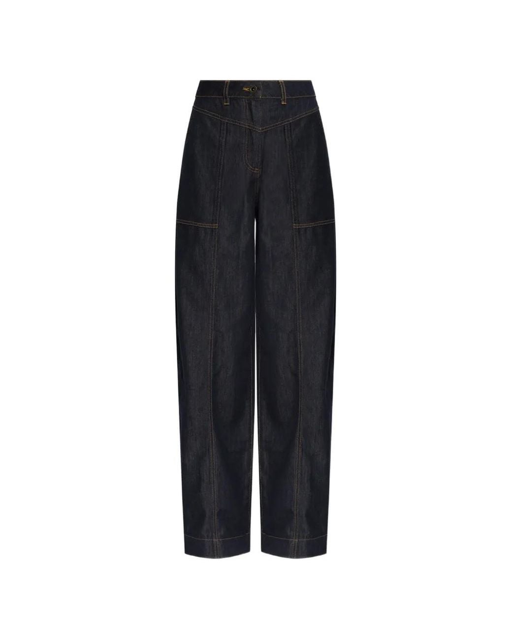 Self-Portrait Black Straight-Leg Jeans