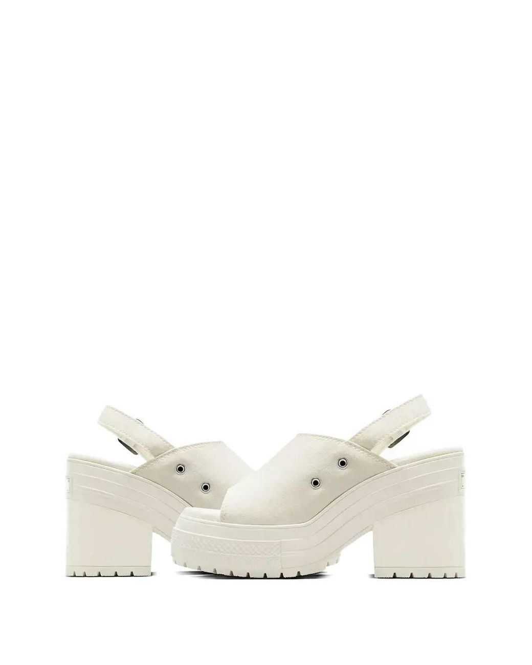 Converse White Chuck 70 De Luxe Slingback Heeled Sandals