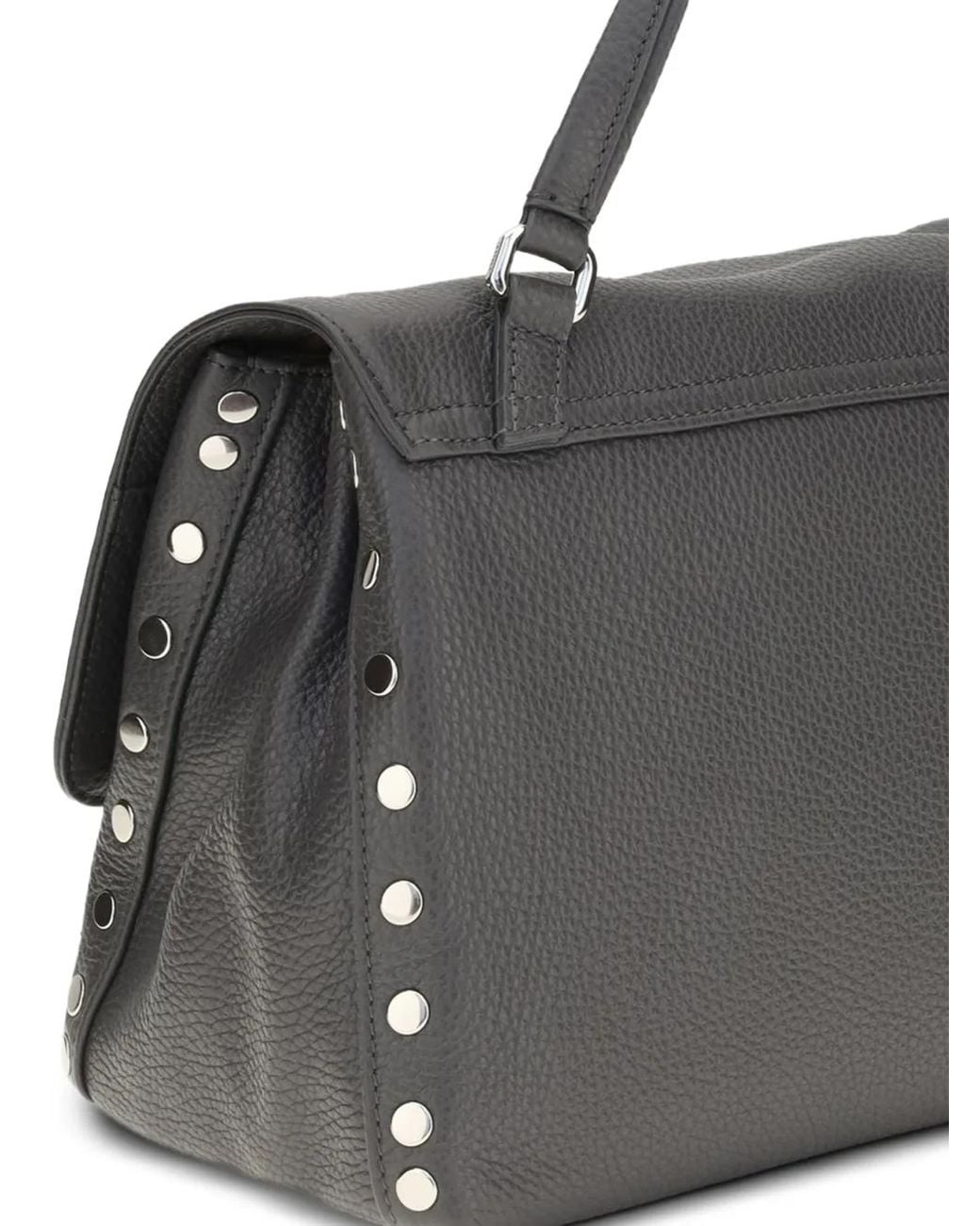 Zanellato Black Small Postina Daily Leather Satchel