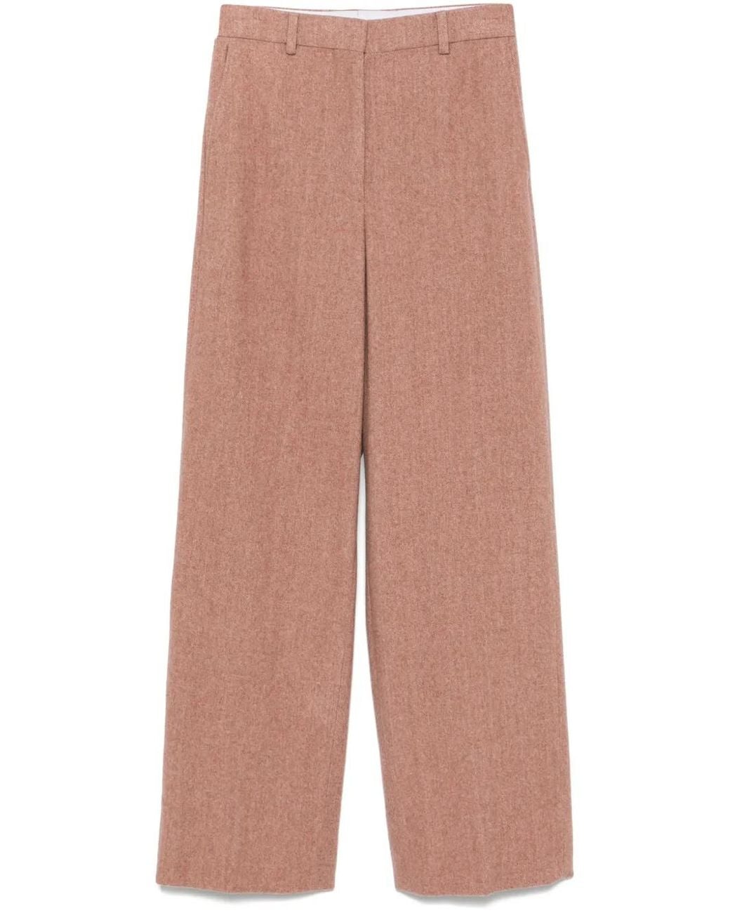 Stella McCartney Pink Mélange-Effect Trousers