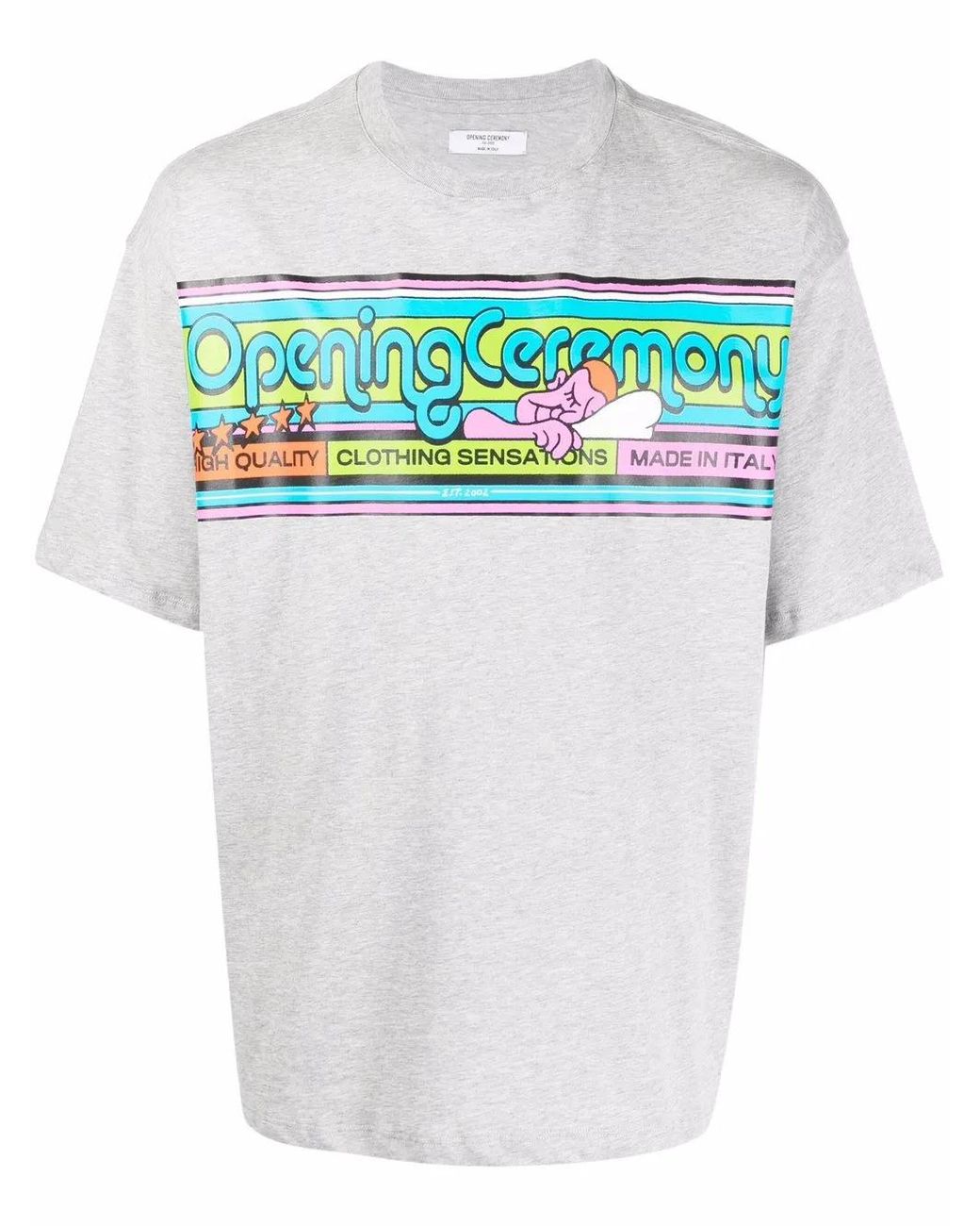 Opening Ceremony White Cartoonish Printed T-Shirt for men