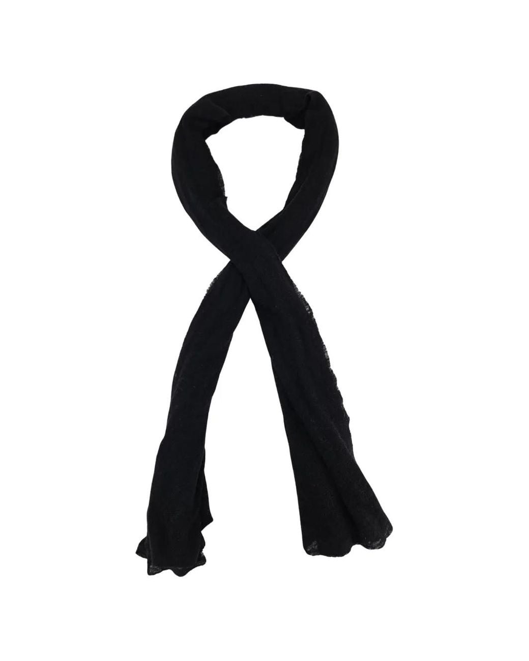 Botto Giuseppe Black Cashmere Scarf