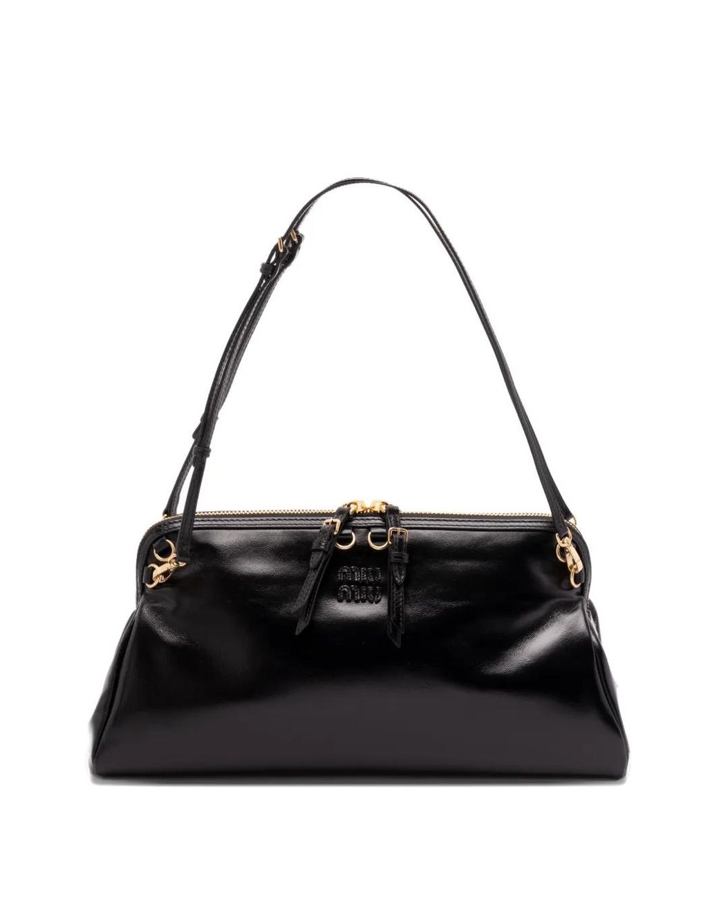 Miu Miu Black Leather Shoulder Bag