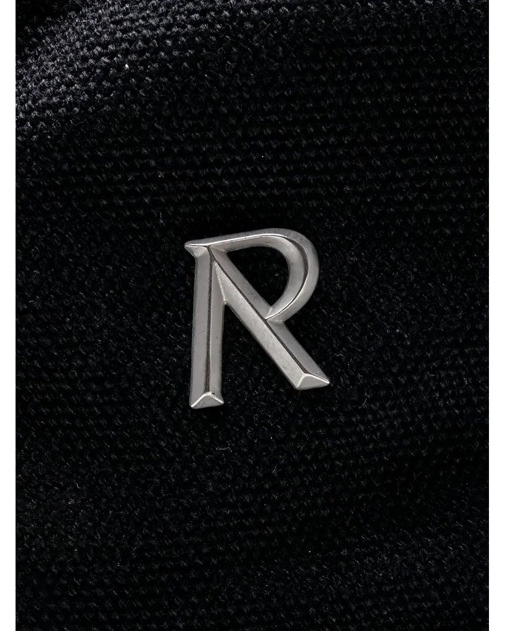 Represent Black Logo-Patch Bucket Hat for men