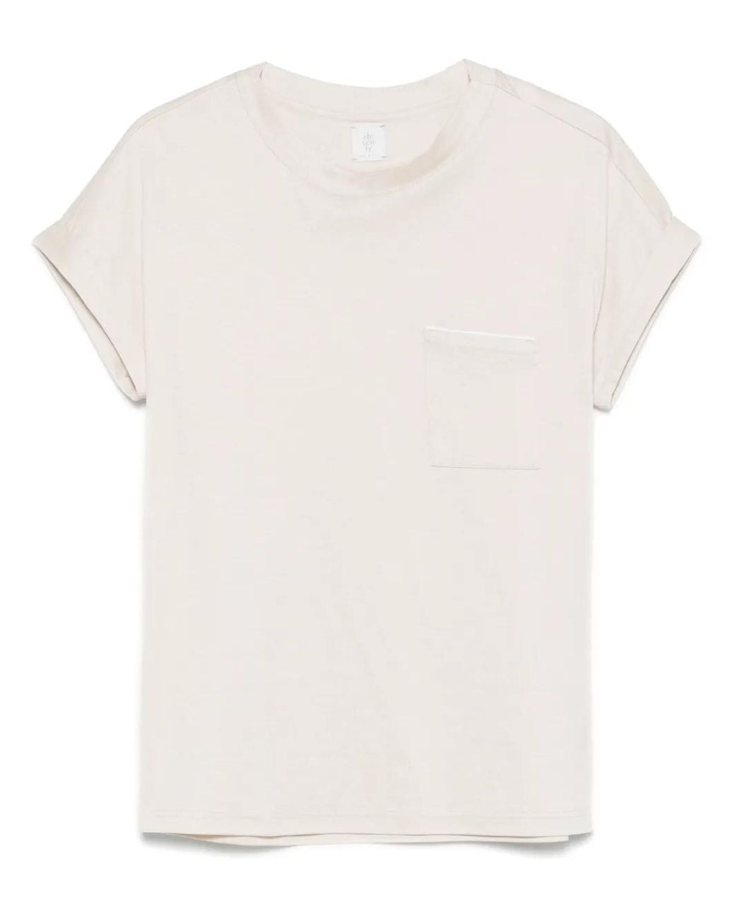 Eleventy White Jersey T-Shirt