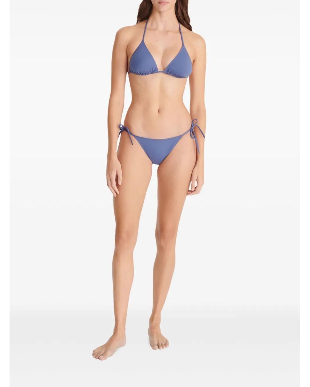 Eres Blue Mouna Triangle Bikini Top