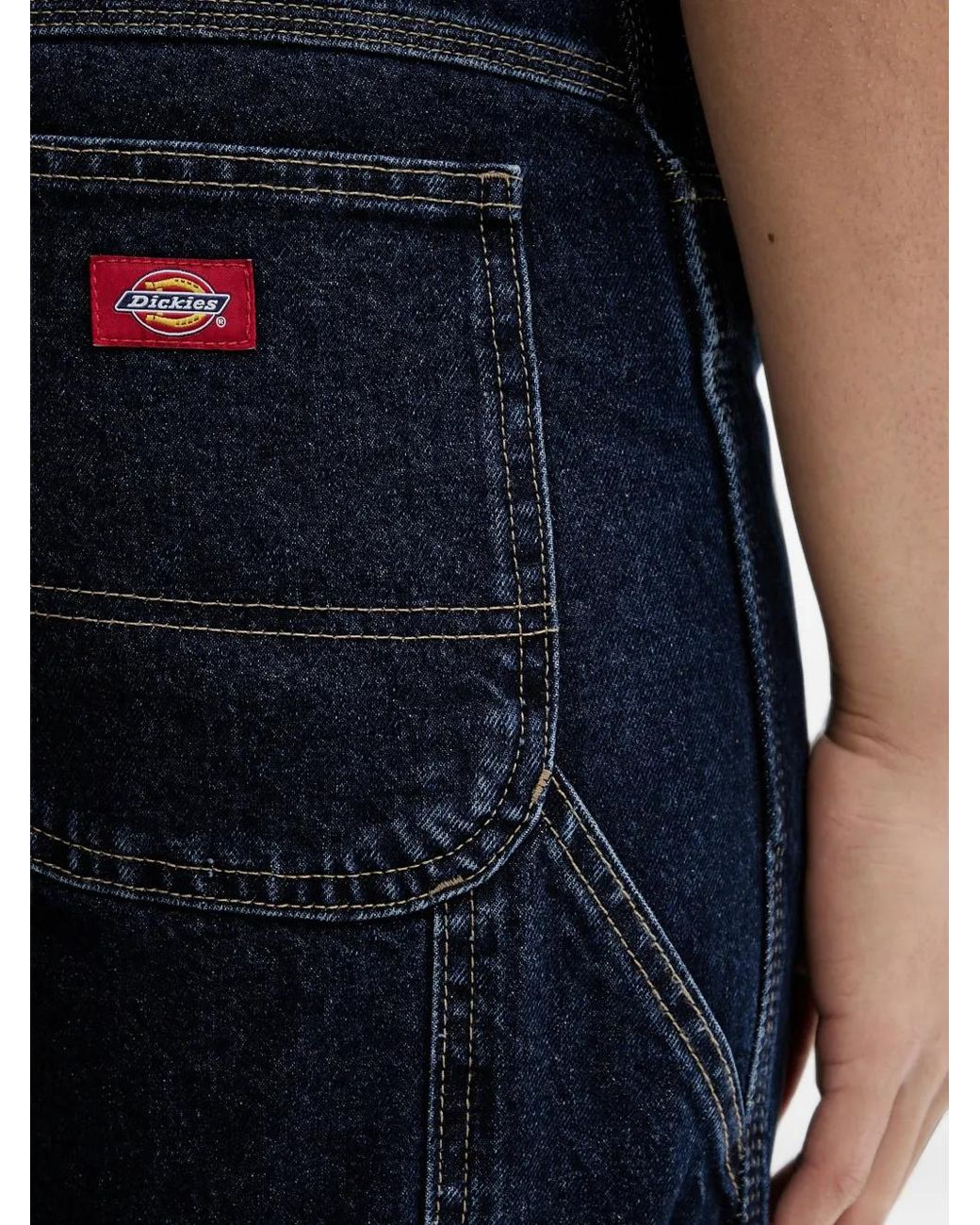 Dickies Blue Relaxed-Fit Denim Shorts for men