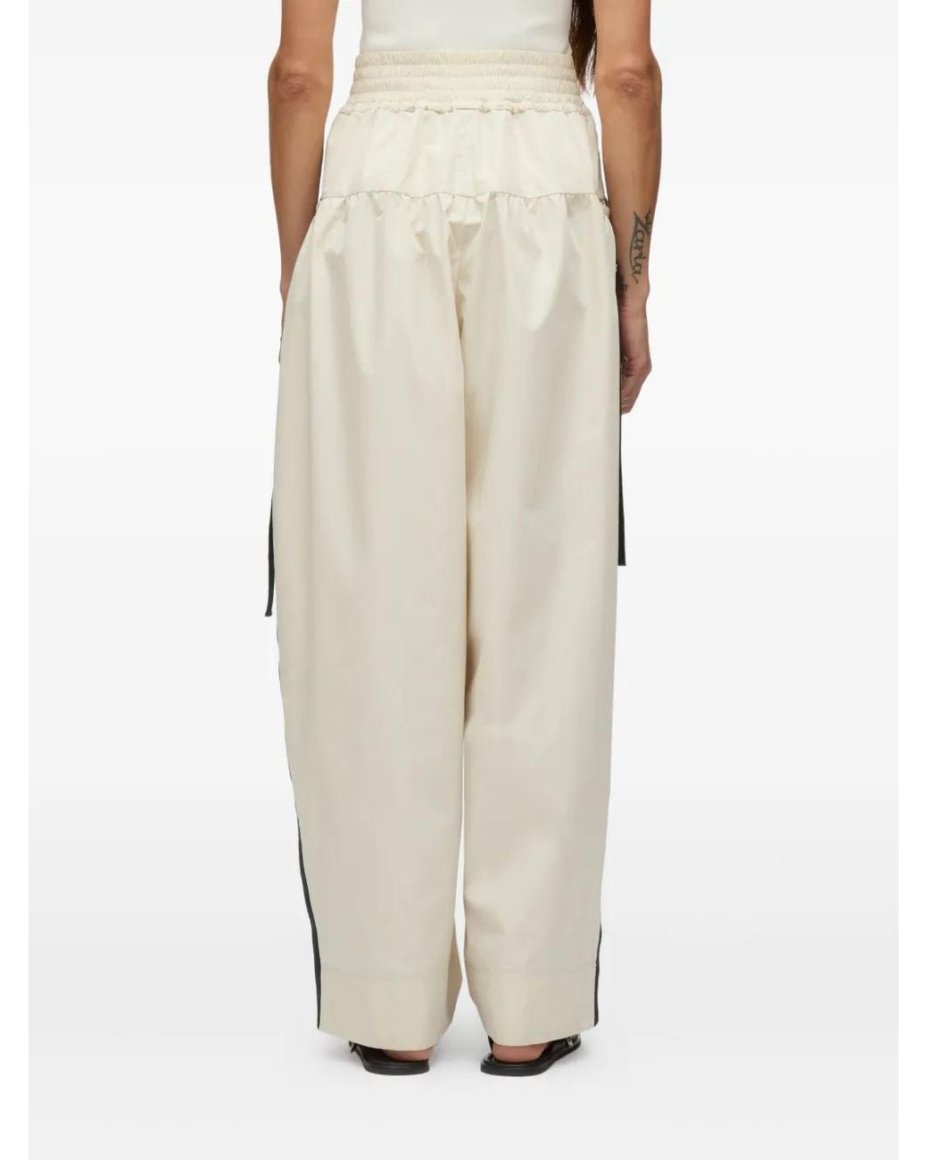 3.1 Phillip Lim Natural Pleated Panel Trousers
