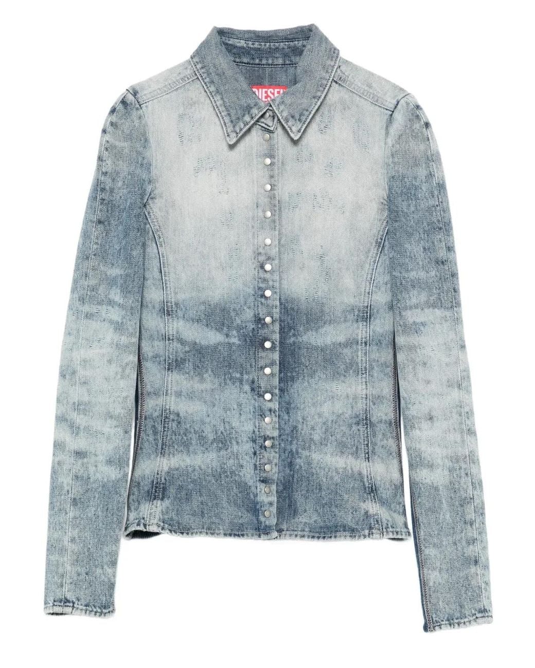 Camisa Con Botones DIESEL de color Blue