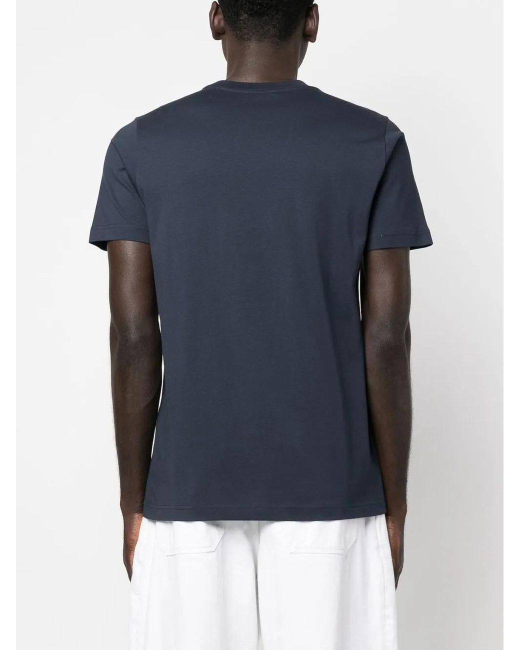 Marni Blue Micro Logo Print T-shirt for men