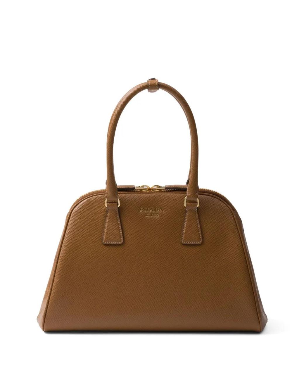 Prada Brown Medium Leather Tote Bag