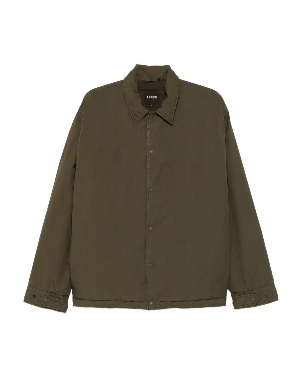 Aspesi Pollard Shirtjack Met Knopen in het Green voor heren