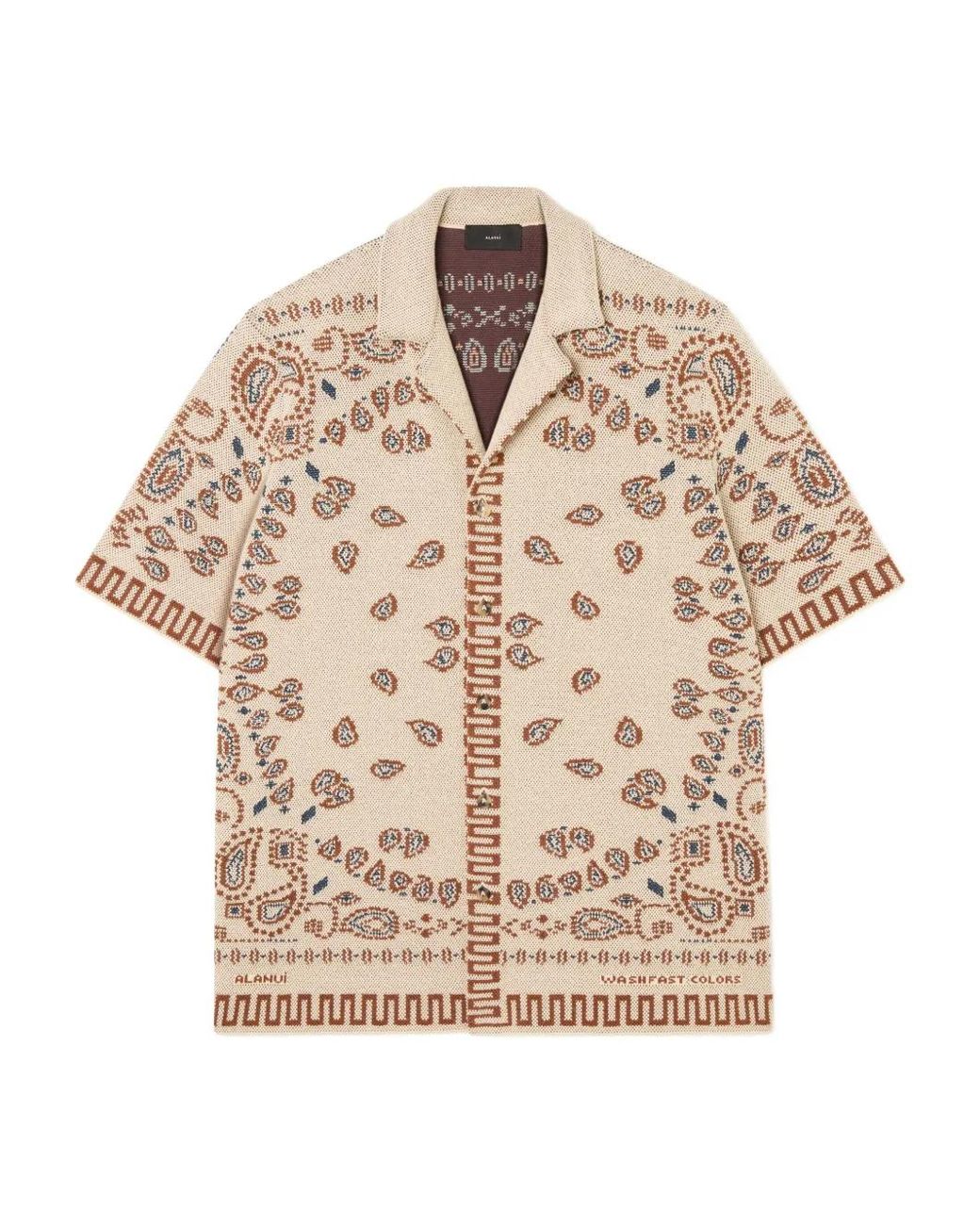 Alanui Natural Bandana Shirt for men