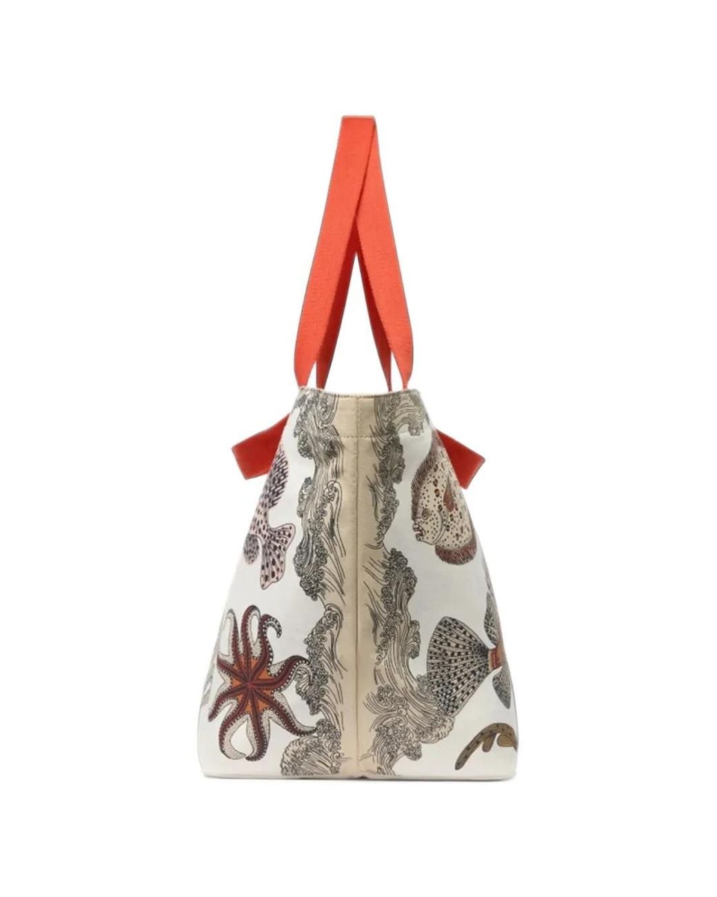 Inoui Edition White Poseidon Graphic-Print Tote Bag