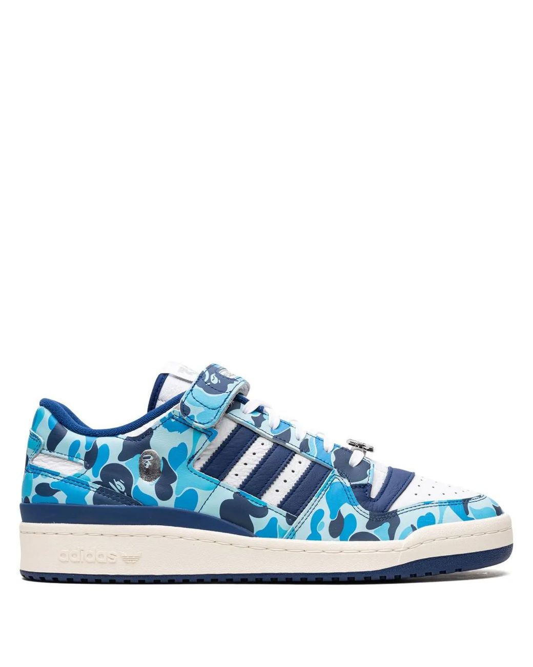 Adidas Blue Forum '84 Low "Bape 30Th Anniversary Camo" Sneakers
