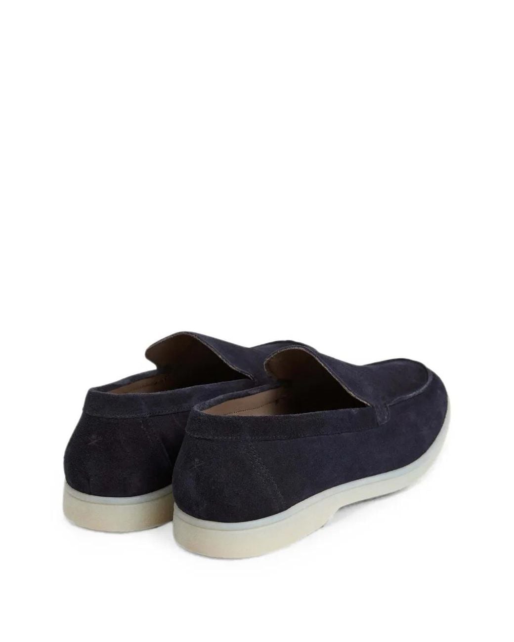 Hackett Blue Martin Suede Loafers for men
